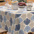 Seashells – Extra starke Wachstuch Tischdecke mit Muschelmuster, Ecke