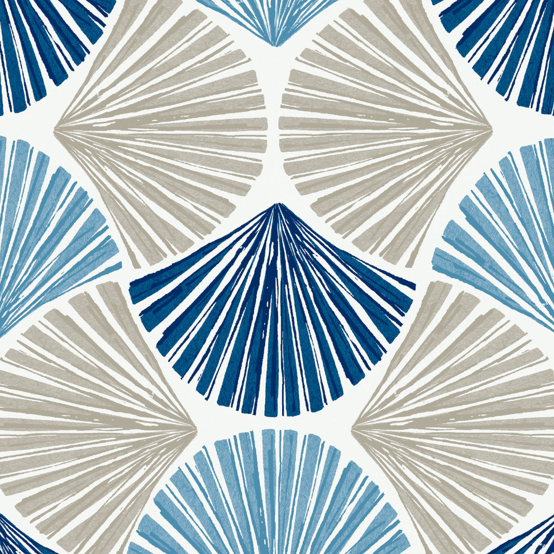 Seashells – Extra starke Wachstuch Tischdecke mit Muschelmuster, Muster