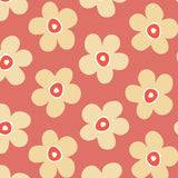 Small Big Flower Punch - Lola Wachstuch Tischdecke mit schönen Blumen, Muster
