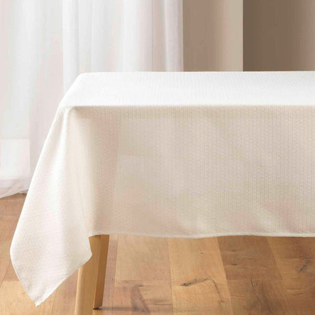 Stella – Damasttischdecke mit dezenter, gewebter Struktur – 140 x 240 cm