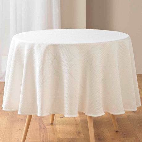 Stella – Runde Damasttischdecke Ø 180 cm