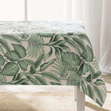 Stilys Sauge – Stofftischdecke in Leinenoptik mit botanischem Blättermuster – 140 x 240 cm