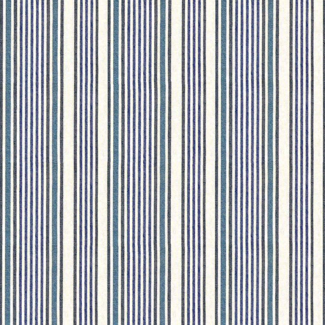 Tarsila – Abwaschbare Tischdecke mit blauen Querstreifen, 180 cm breit, Muster 1