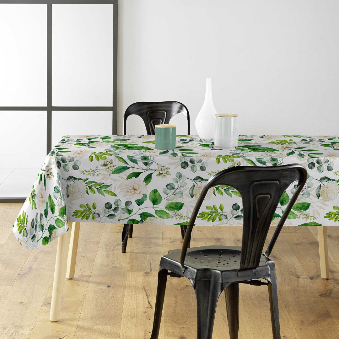 Textilia Dulcette – Wachstuch Tischdecke mit botanischem Muster, Ambiente
