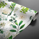 Textilia Dulcette – Wachstuch Tischdecke mit botanischem Muster, gerollt
