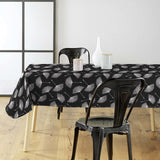 Textilia Glitter Auxine - Wachstuch Tischdecke mit Blumenmotiv in Silberdruck, Ambiente