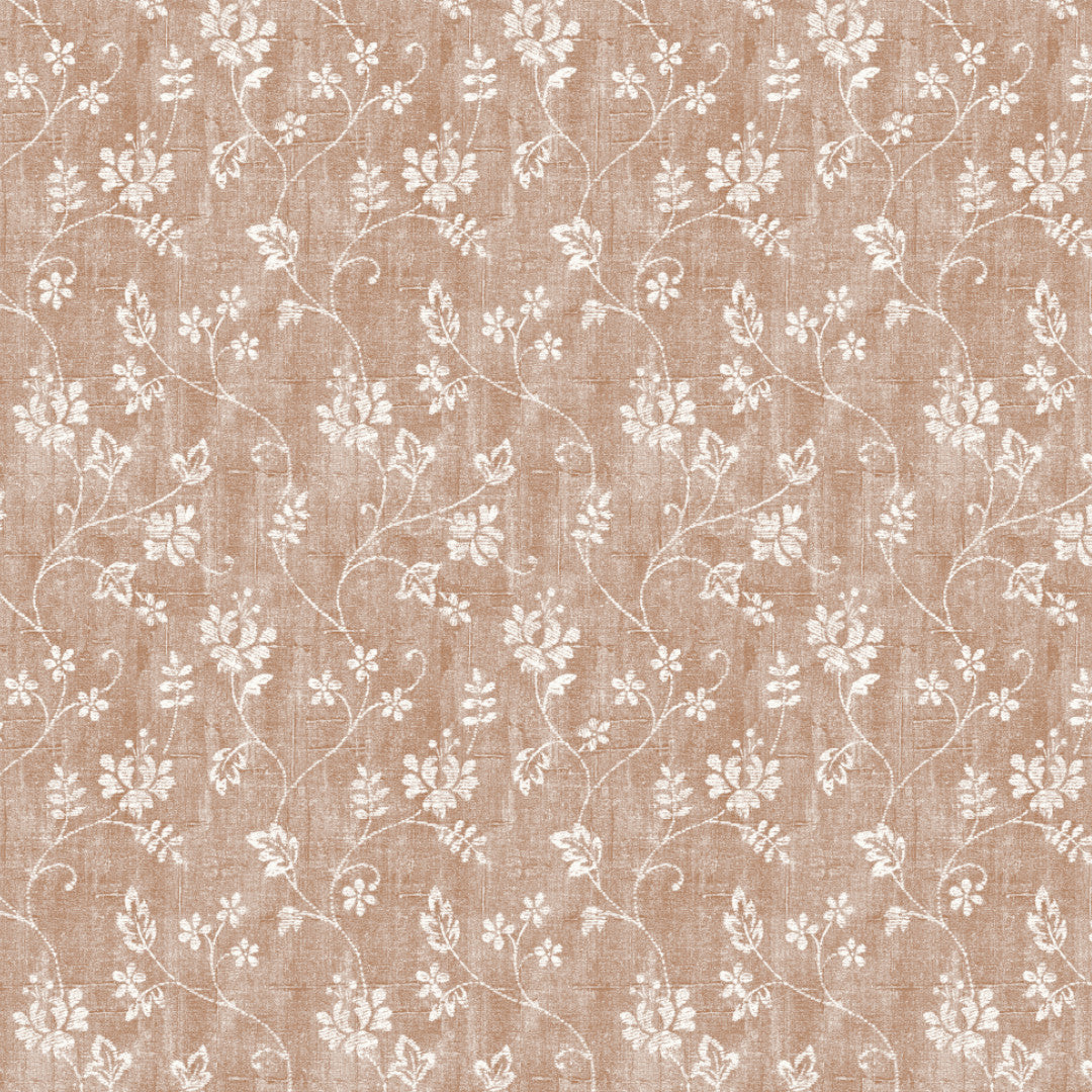 Vintage Blomst Sand – Leicht geprägte Wachstuch Tischdecke, Muster