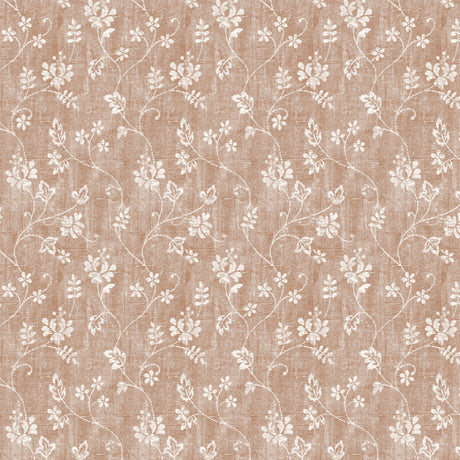 Vintage Blomst Sand – Leicht geprägte Wachstuch Tischdecke, Muster