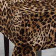 Wachstuch Tischdecke Leopard Luxe – exotische Tischdekoration mit Animalprint, Ecke