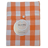WOW Spring Apricot – Karierte Baumwolltischdecke 150 x 300 cm, Verpackung