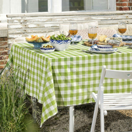 WOW Spring Evergreen – Karierte Baumwolltischdecke 150 x 250 cm, Ambiente-Ecke