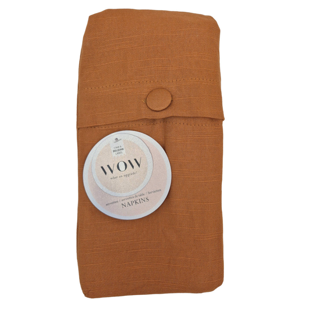 WOW Stoffservietten, Essence Henna – 45 x 45 cm (4er-Pack)