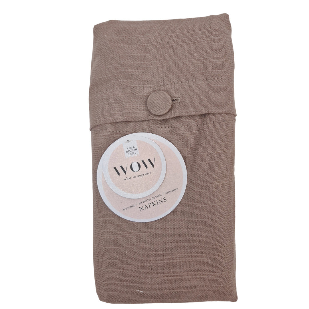 WOW Stoffservietten, Essence Sable – 45 x 45 cm (4er-Pack)