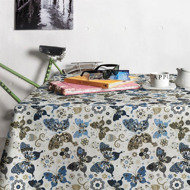Abwaschbare Tischdecke Chagall mit Schmetterlingen und Blumen 160_1