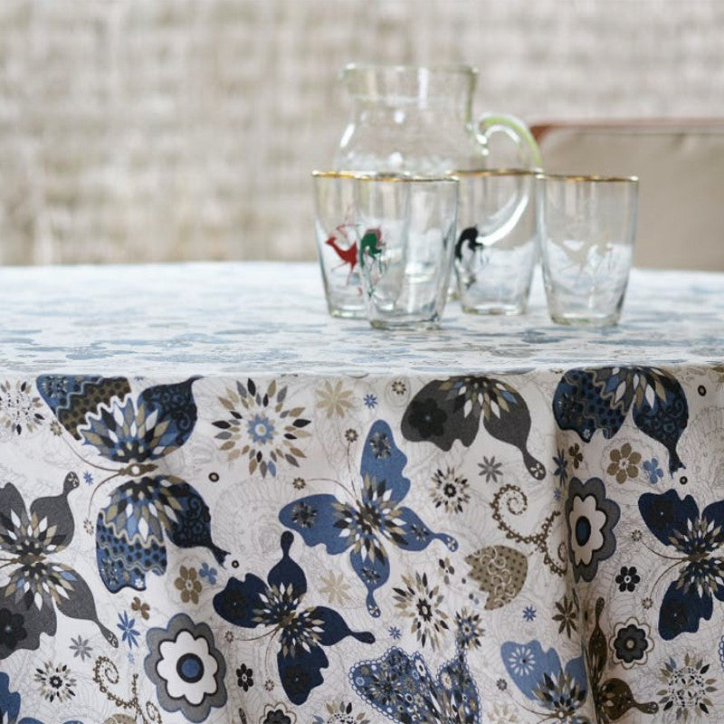Abwaschbare Tischdecke Chagall mit Schmetterlingen und Blumen 160_1