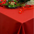 Dali abwaschbare Weihnachtstischdecke in einfarbigem Rot, 180 cm breit