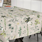 Frühlings-Tischdecke – abwaschbare Tischdecke mit schönem Blattdesign, 140 cm