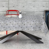 Gorky – Abwaschbare Tischdecke mit „Malerflecken“, 160 cm breit