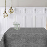 ARP Stahlgrau, jacquardgewebte abwaschbare Tischdecke, 160 cm breit