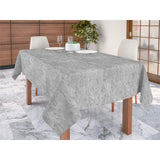Lorrain Grau, jacquardgewebte abwaschbare Tischdecke, 160 cm breit