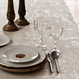 Lorrain Lino Beige, jacquardgewebte abwaschbare Tischdecke, 160 cm breit