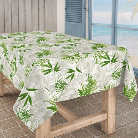 Martini - Abwaschbare Tischdecke mit Farnen und Blättern