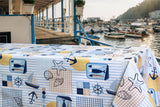 Alt Godt fra Havet - Wachstuch Tischdecke mit maritimen Motiven