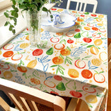 Amanda Weiß - Wachstuch Tischdecke mit Früchten