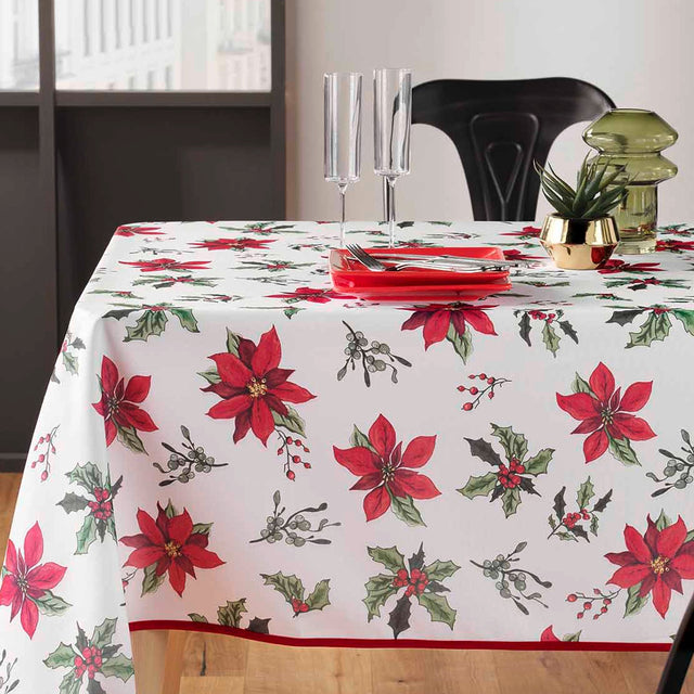 Amaryllis 150 x 300 cm – rechteckige Weihnachtstischdecke