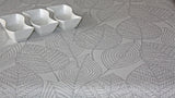 Amberes Jacquard, graue Blätter