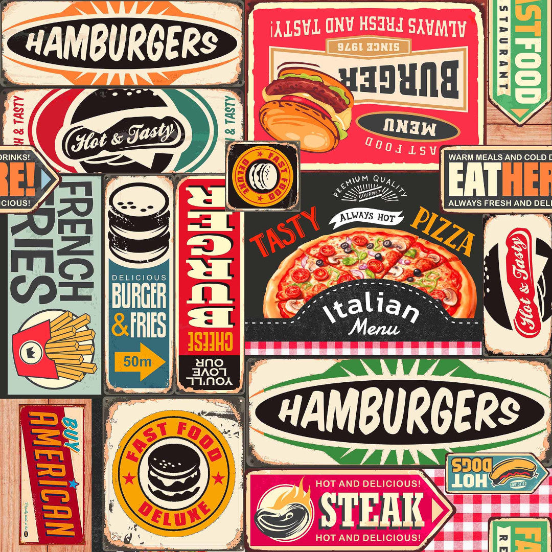 Americano – Wachstuch Tischdecke mit Retro-Diner-Vibes