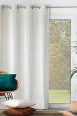 Analia geprägter Velours Natur – Verdunkelungsvorhang 140 x 240 cm, Ambienteaufnahme