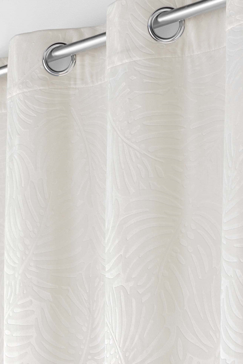 Analia geprägter Velours Natur – Verdunkelungsvorhang 140 x 240 cm, Nahaufnahme