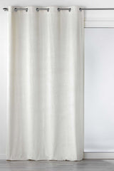 Analia geprägter Velours Natur – Verdunkelungsvorhang 140 x 240 cm