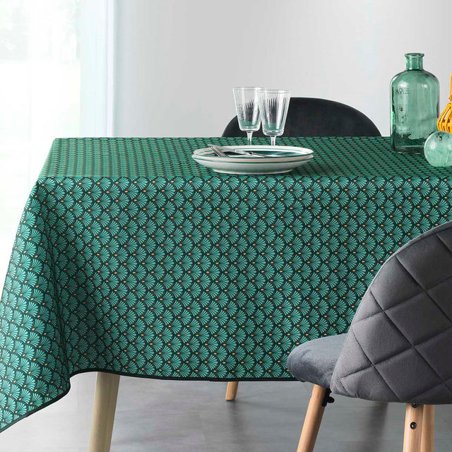 Artchic Grün 150 x 240 cm, rechteckige fleckabweisende Tischdecke