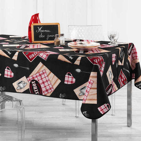 Au Bistrot, Tischdecke mit Fleckschutz, 150 x 240 cm