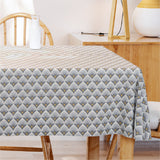 Baker Taupe – Abwaschbare Tischdecke mit schönem grafischem Motiv