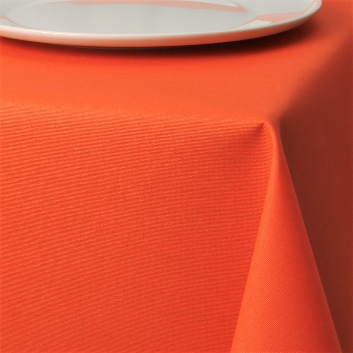 Basic einfarbige abwaschbare Tischdecke - Orange