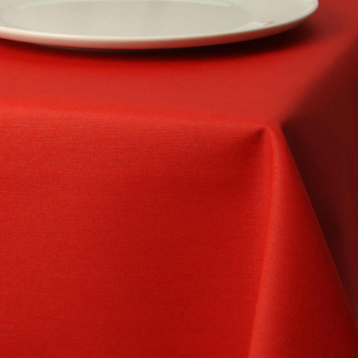 Basic einfarbige abwaschbare Tischdecke – Rot