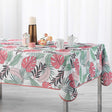 Beauty Jungle Weiß/Rosa, fleckabweisende Tischdecke, 150 x 240 cm