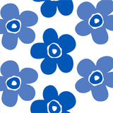 Lola Wachstuch Tischdecke - Big Flower Heavenly Blue