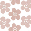 Big Flower Rosenwood - Lola Wachstuch Tischdecke, große Blumen in Beige