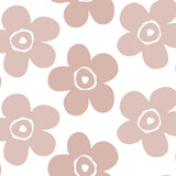 Big Flower Rosenwood - Lola Wachstuch Tischdecke, große Blumen in Beige
