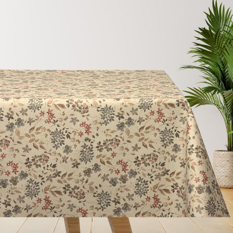 Bina Natur - Abwaschbare Tischdecke mit rutschfester Unterseite