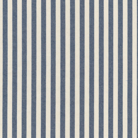 Blaue nordische Streifen – abwaschbare Tischdecke in rustikaler Leinenoptik, Muster