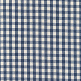 Blaues nordisches Karo - abwaschbare Tischdecke in rustikaler Leinenoptik, Muster