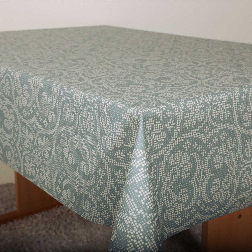 BF Boheme Blau - Abwaschbare Tischdecke 140 cm
