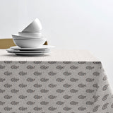 Södahl Boheme Grau – Abwaschbare Tischdecke aus 100% Baumwolle mit rutschfester Unterseite