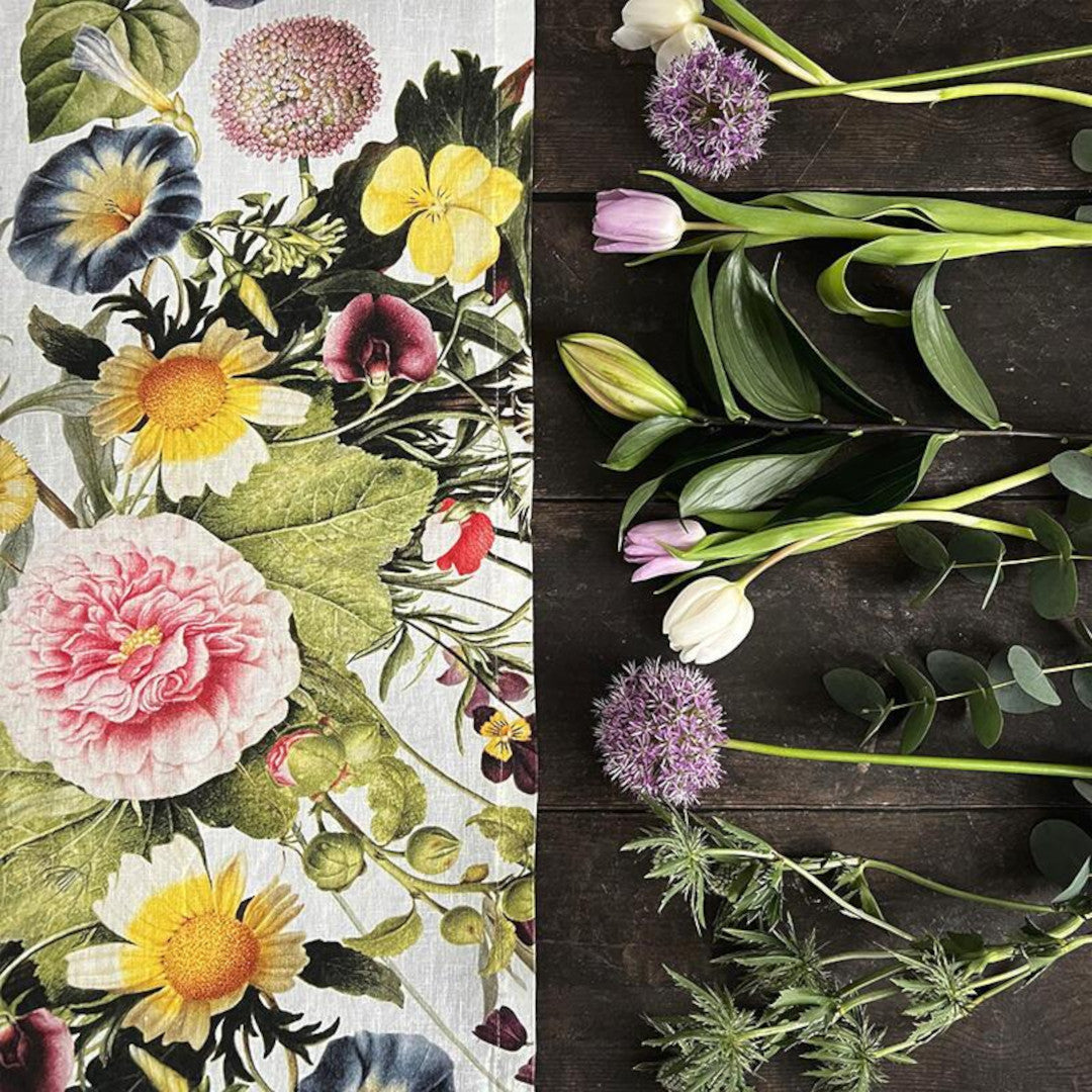 Leinen-Tischläufer Flower Garden – Jim Lyngvild, Ambiente