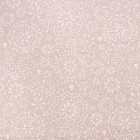 Bredle Grau und Weiß - Schöne abwaschbare Weihnachtstischdecke mit Lurex, 150 cm breit